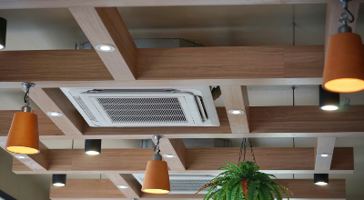 ceiling air conditioning in an office
